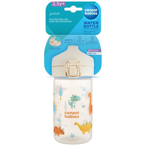 Canpol babies Junior gyermek kulacs 400 ml - Bézs