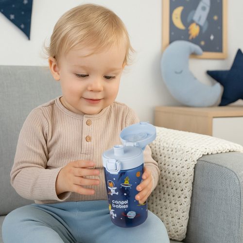 Canpol babies Junior gyermek kulacs 400 ml - Kék