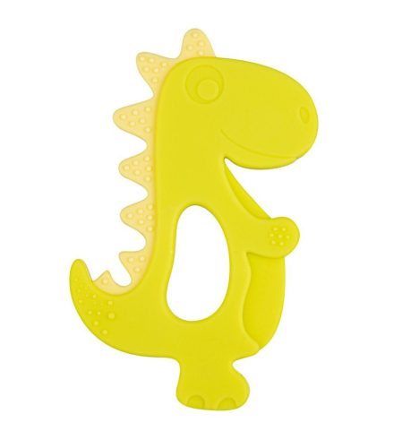 Canpol Babies Szilikonos dínó rágóka - Sárga
