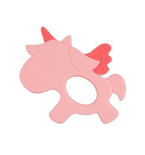 Canpol Babies Szilikonos unikornis rágóka - Rózsaszín