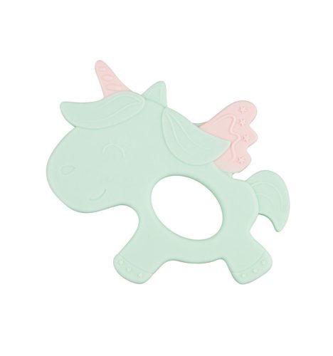 Canpol Babies Szilikonos unikornis rágóka - Türkiz
