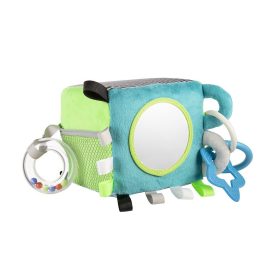 Canpol Babies Szenzorikus plüss kocka - Szürke