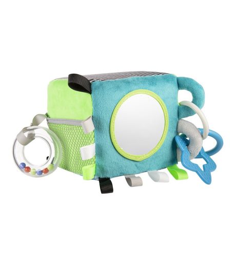 Canpol Babies Szenzorikus plüss kocka - Szürke