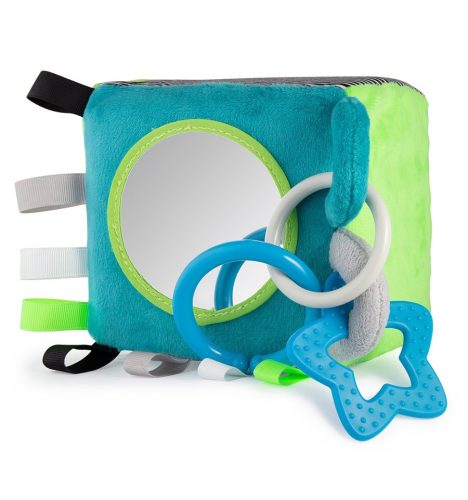 Canpol Babies Szenzorikus plüss kocka - Szürke