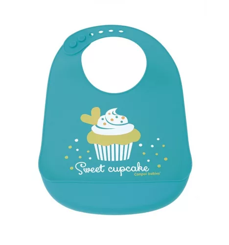 Canpol Babies szilikon zsebes előke - Kék