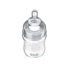   Lovi DiamondGlass Üvegből készült cumisüveg 150 ml (0h+) - Botanic