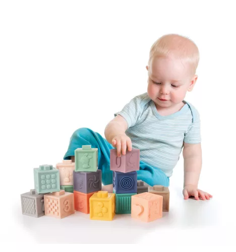 Canpol Babies Készségfejlesztő puha kockák (12 db)