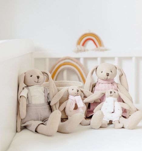 Canpol Babies Plüss játék csörgővel - Bézs nyuszi