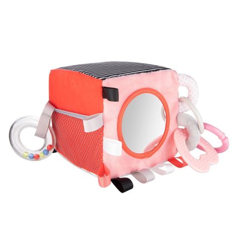 Canpol Babies Szenzorikus plüss kocka - Korall