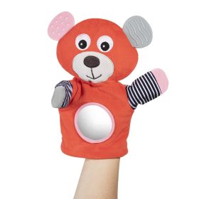 Canpol Babies Plüss bábjáték - Maci - Korall