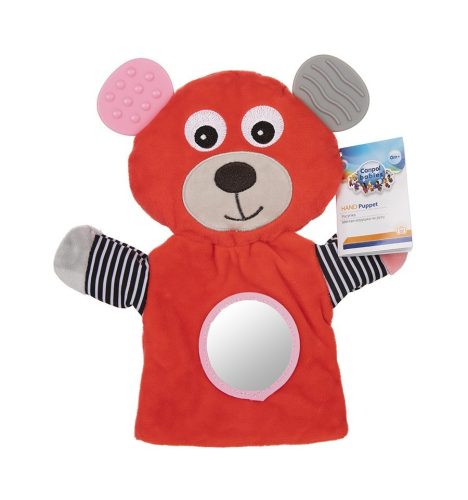 Canpol Babies Plüss bábjáték - Maci - Korall