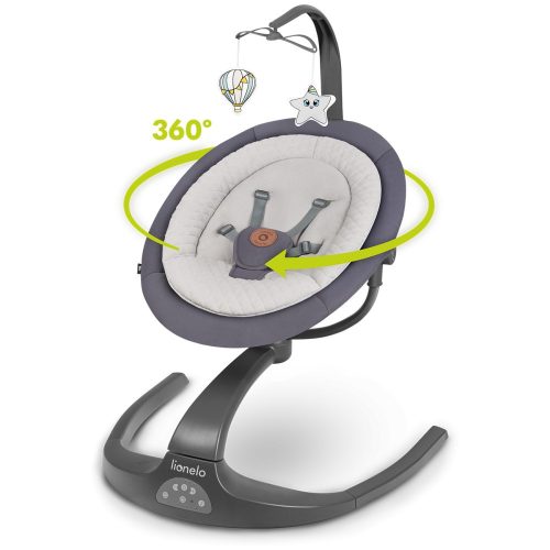 Lionelo Rina 360° elektromos pihenőszék és hinta - Grey concrete