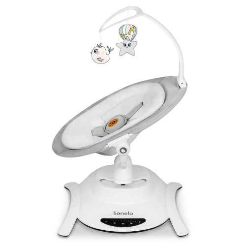 Lionelo Bella Szett 4in1 360° elektromos bölcső, ringató, pihenőszék és hinta - Grey concrete