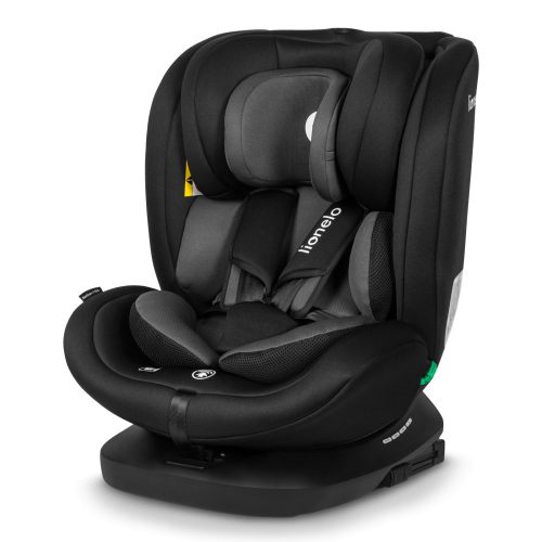 Lionelo Bastiaan I-Size 360°-ban forgatható ISOFIX gyermekülés (40-150 cm) - Black Grey