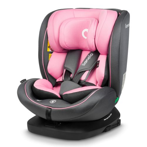 Lionelo Bastiaan I-Size 360°-ban forgatható ISOFIX gyermekülés (40-150 cm) - Pink Baby