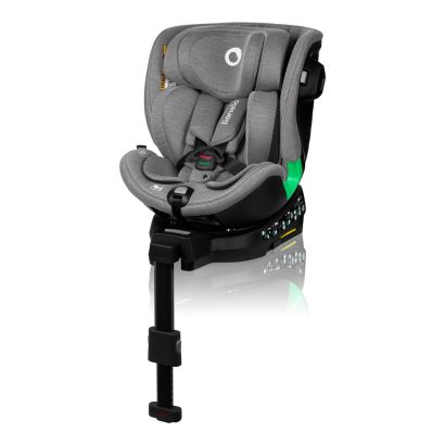 Lionelo Harmony I-Size 360°-ban forgatható ISOFIX gyermekülés (40-150 cm) - Grey Concrete Bamboo