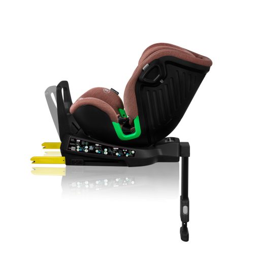 Lionelo Harmony I-Size 360°-ban forgatható ISOFIX gyermekülés (40-150 cm) - Red Brick Bamboo