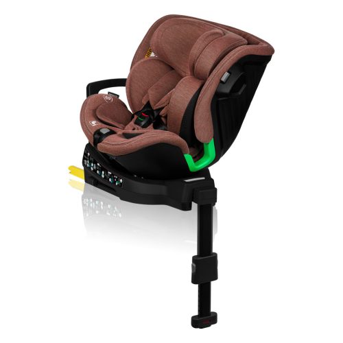 Lionelo Harmony I-Size 360°-ban forgatható ISOFIX gyermekülés (40-150 cm) - Red Brick Bamboo
