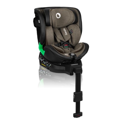 Lionelo Harmony I-Size 360°-ban forgatható ISOFIX gyermekülés (40-150 cm) - Green Olive Leather