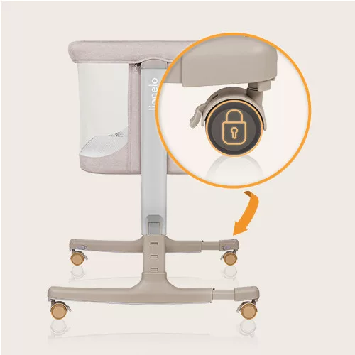 Lionelo Aurora 3in1 babaöböl, babaágy és bölcső -  Beige Cappuccino