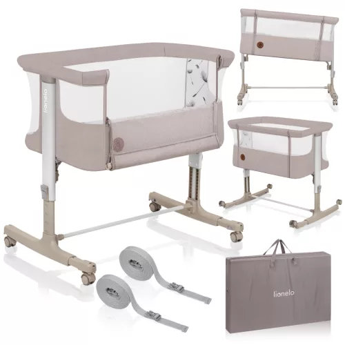 Lionelo Aurora 3in1 babaöböl, babaágy és bölcső -  Beige Cappuccino