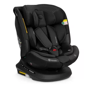   Lionelo Bastiaan Plus I-Size 360°-ban forgatható ISOFIX gyermekülés (40-150 cm) - Black Carbon