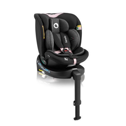 Lionelo Navy I-Size 360° forgatható ISOFIX gyermekülés (40-150cm) - Black Pink