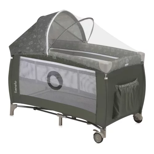 Lionelo Sven Plus multifunkciós utazóágy - Beige Olive