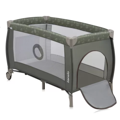 Lionelo Sven Plus multifunkciós utazóágy - Beige Olive