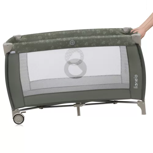 Lionelo Sven Plus multifunkciós utazóágy - Beige Olive