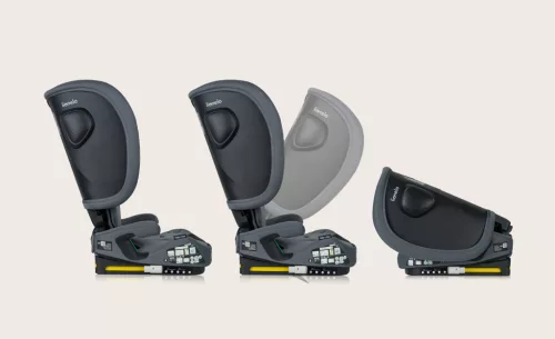 Lionelo Nelly I-Size ISOFIX összecsukható gyermekülés (76-150cm) - Grey Graphite