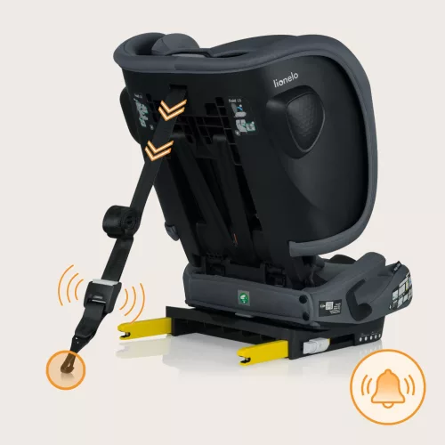 Lionelo Nelly I-Size ISOFIX összecsukható gyermekülés (76-150cm) - Grey Graphite