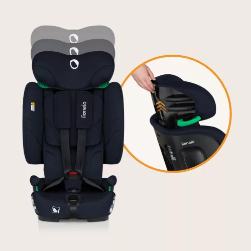 Lionelo Nelly I-Size ISOFIX összecsukható gyermekülés (76-150cm) - Blue Navy