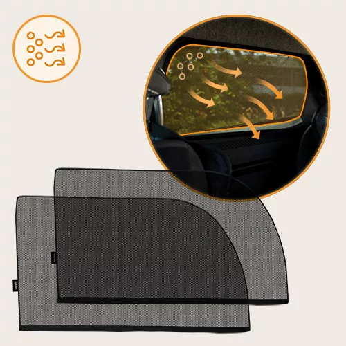 Lionelo Sunblocker 2db-os árnyokoló tárolózsákkal - Fekete