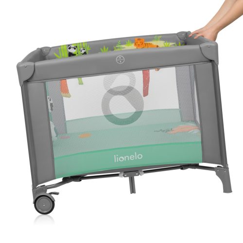 Lionelo Mille Plus utazójáróka - Grey Green