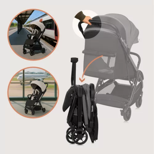 Lionelo Julie Air sport babakocsi - Grey Stone