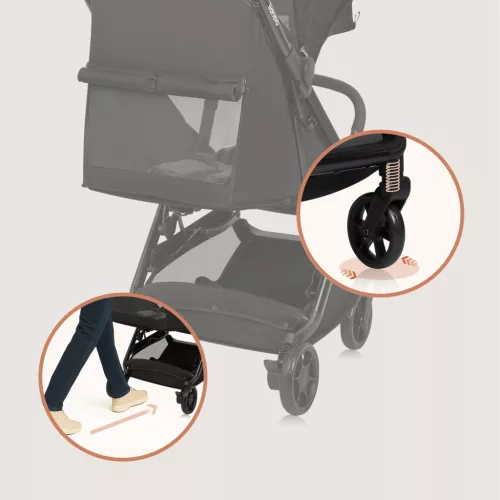 Lionelo Julie Air sport babakocsi - Black Onyx
