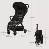 Lionelo Julie Air sport babakocsi - Black Onyx