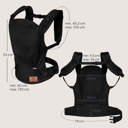 Lionelo Margareet Air csatos hordozó - Black