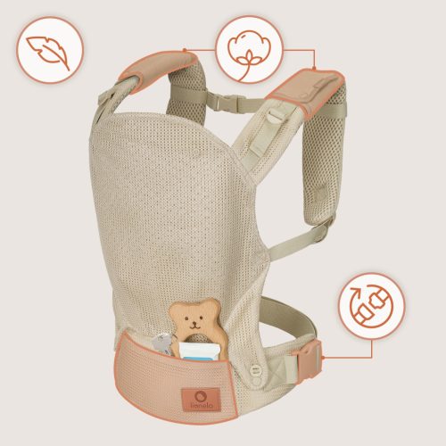 Lionelo Margareet Air csatos hordozó - Beige