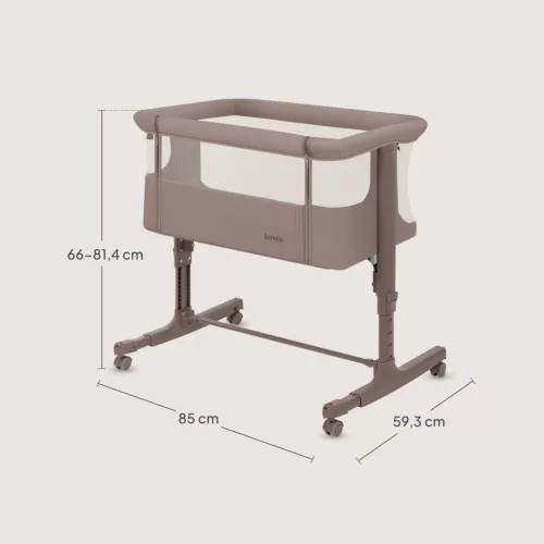 Lionelo Aurora 3in1 babaöböl, babaágy és bölcső -  Beige Taupe