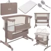 Lionelo Jodie 3in1 babaöböl, babaágy és bölcső - Beige Taupe