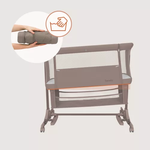 Lionelo Jodie 3in1 babaöböl, babaágy és bölcső - Beige Taupe