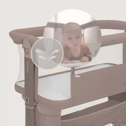 Lionelo Jodie 3in1 babaöböl, babaágy és bölcső - Beige Taupe