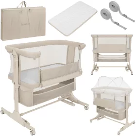   Lionelo Jodie 3in1 babaöböl, babaágy és bölcső - Beige Cream