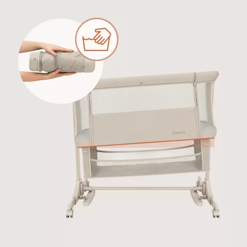Lionelo Jodie 3in1 babaöböl, babaágy és bölcső - Beige Cream