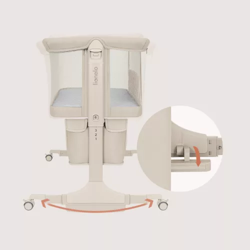 Lionelo Jodie 3in1 babaöböl, babaágy és bölcső - Beige Cream