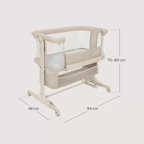 Lionelo Jodie 3in1 babaöböl, babaágy és bölcső - Beige Cream