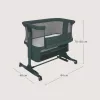 Lionelo Jodie 3in1 babaöböl, babaágy és bölcső - Green Graphite