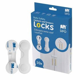 Sipo Biztonsági szekrényajtó- és fiókzár (10 db)